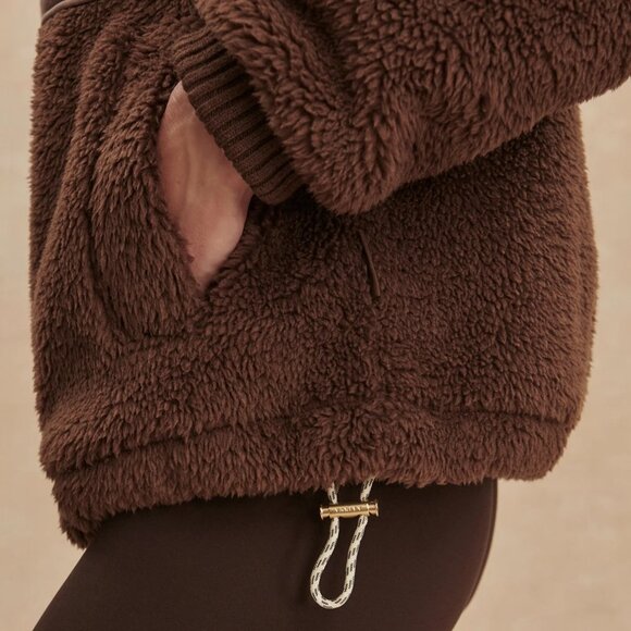 Varley Lowell Sherpa Jacket, carafe brown, size M NWT - Picture 3 of 10